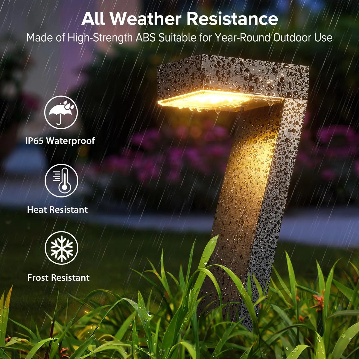 Bright LED Solar Pathway Lights Waterproof Garden Yard Walkway Decor