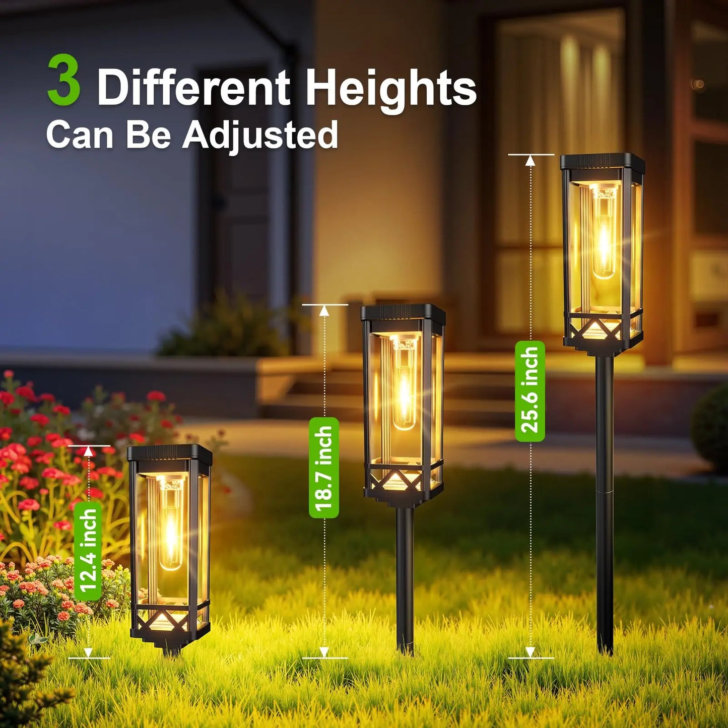 Solar LED Waterproof Pathway Garden Landscape Walkway Lights