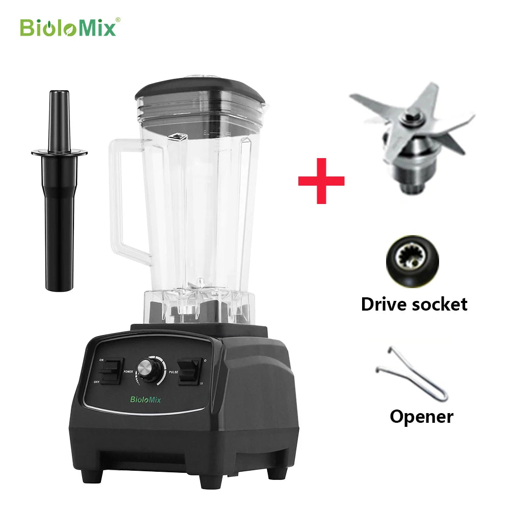 Biolomix BPA Free Commercial Blender Mixer Juicer 2200W Heavy Duty