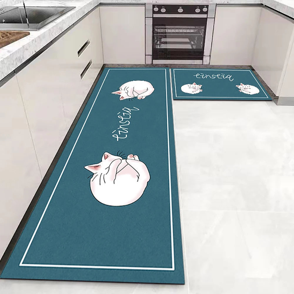 Anti Slip Kitchen Mat Soft Washable Area Rug For Bathroom