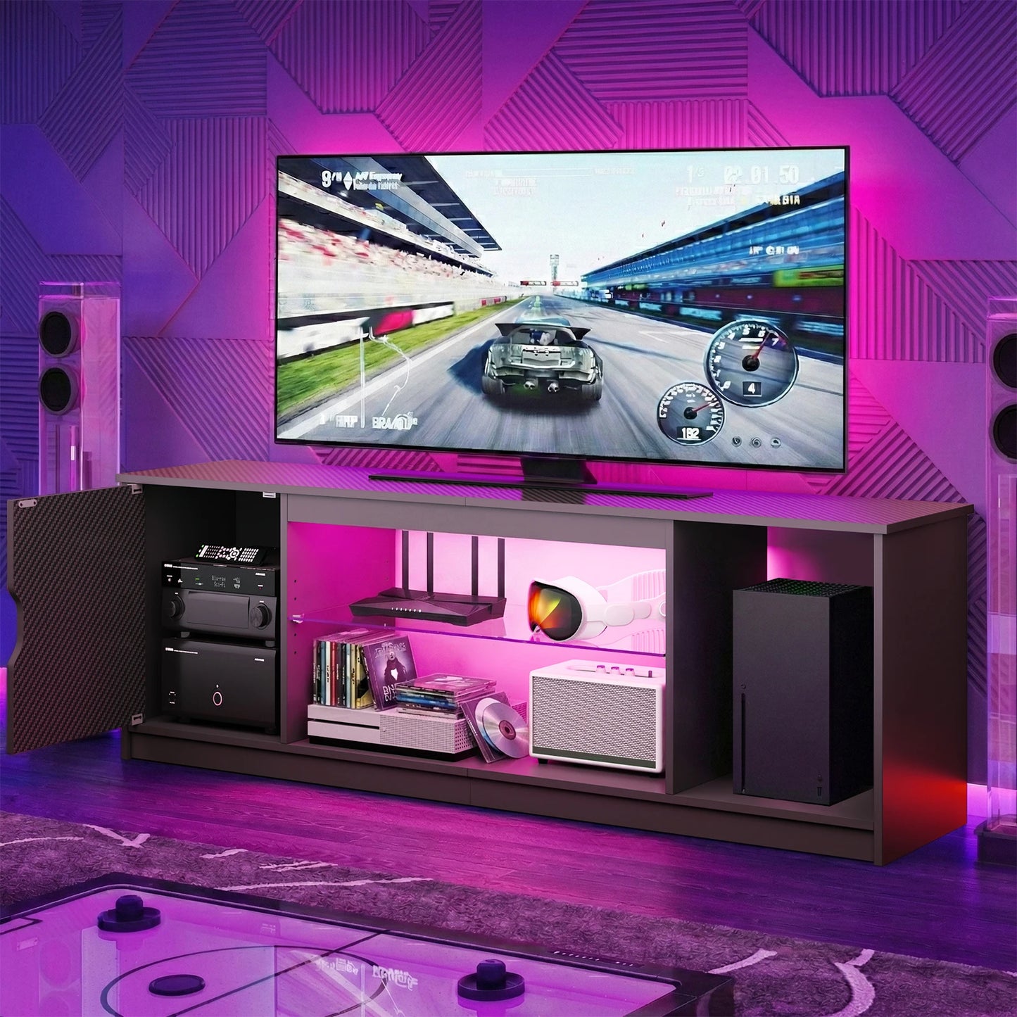 NOST And HOST LED TV Stand With RGB Lighting
