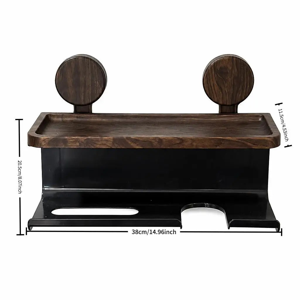 Bathroom Wall Organizer Toilet Paper Holder Shelf Hairdryer Storage Rack