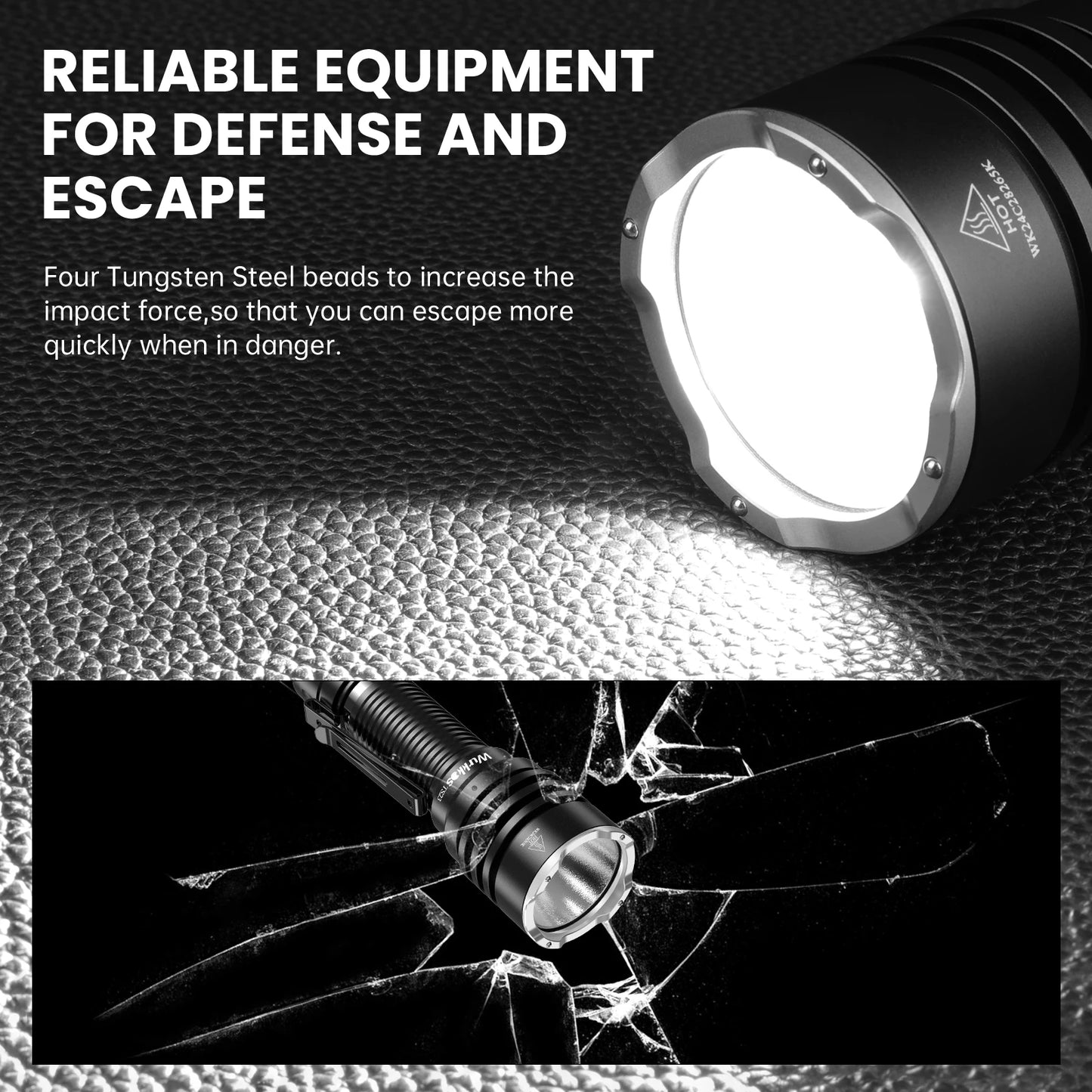 Wurkkos TS23 Ultra-Bright EDC Flashlight With XHP70.3 HI LED IPX8