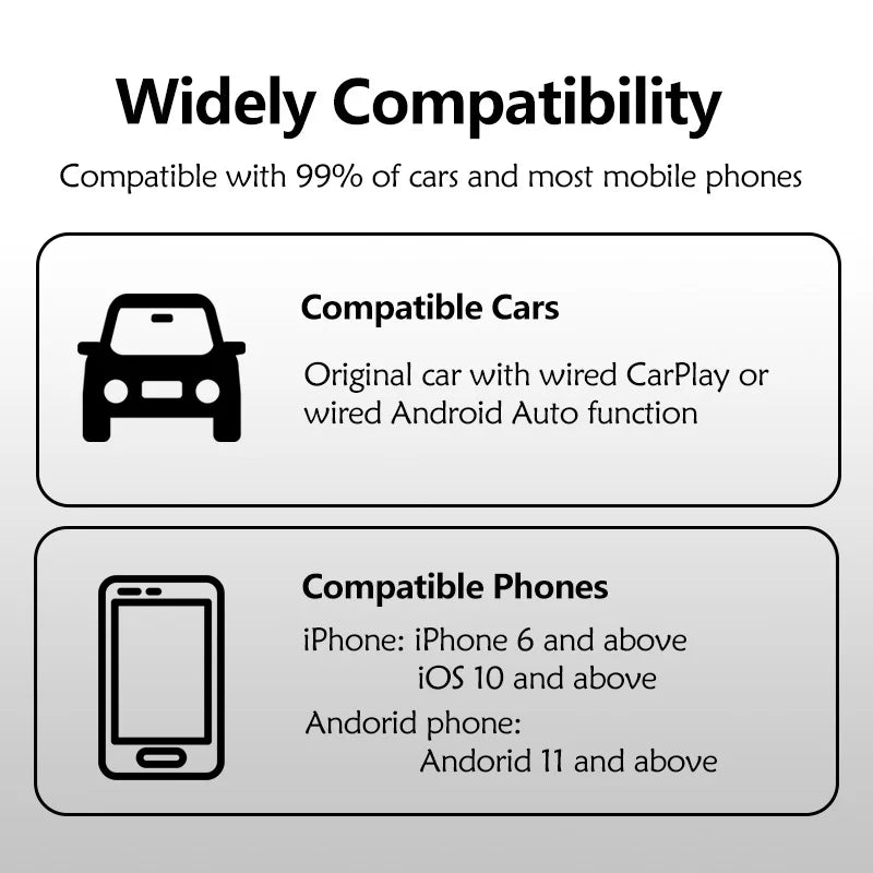 XUDA 2in1 Wireless CarPlay And Android Auto Adapter