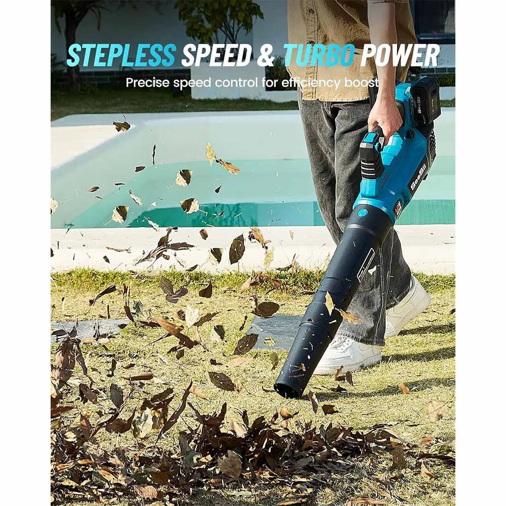 Seesii 40V Brushless Cordless Turbo Leaf Blower