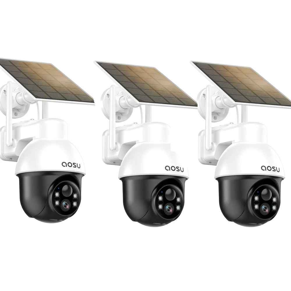 AOSU 3MP PTZ Solar Security Camera With AI Detection