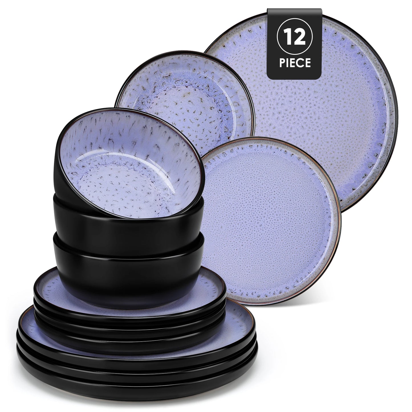 MALACASA Ceramic Dinnerware Set Stoneware Collection