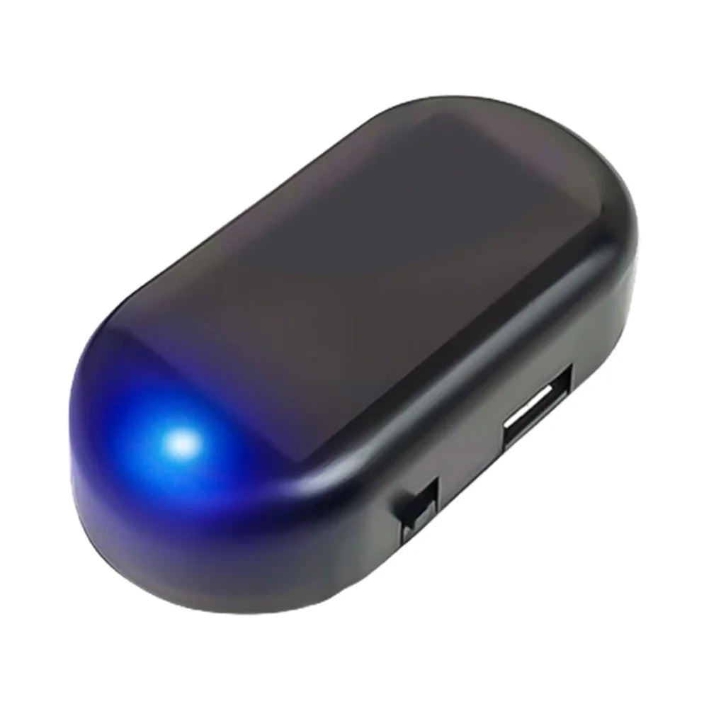 Solar Powered Simulated Dummy Alarm With Super Bright LED Lamp