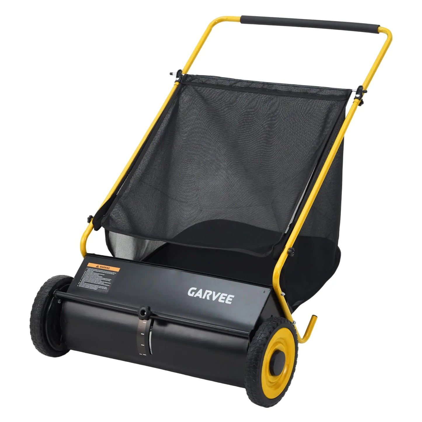 HiMISS Push Lawn Sweeper 26 Inch With Hopper Bag