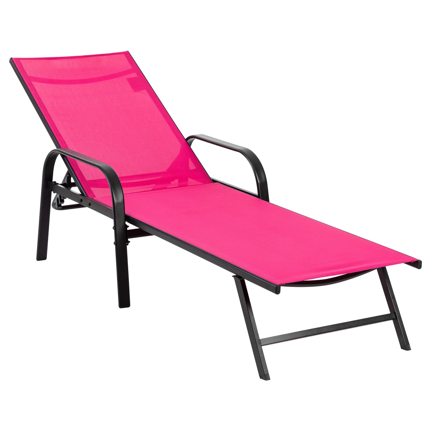 JHK Folding Portable 8 Leg Beach Chair With Armrests