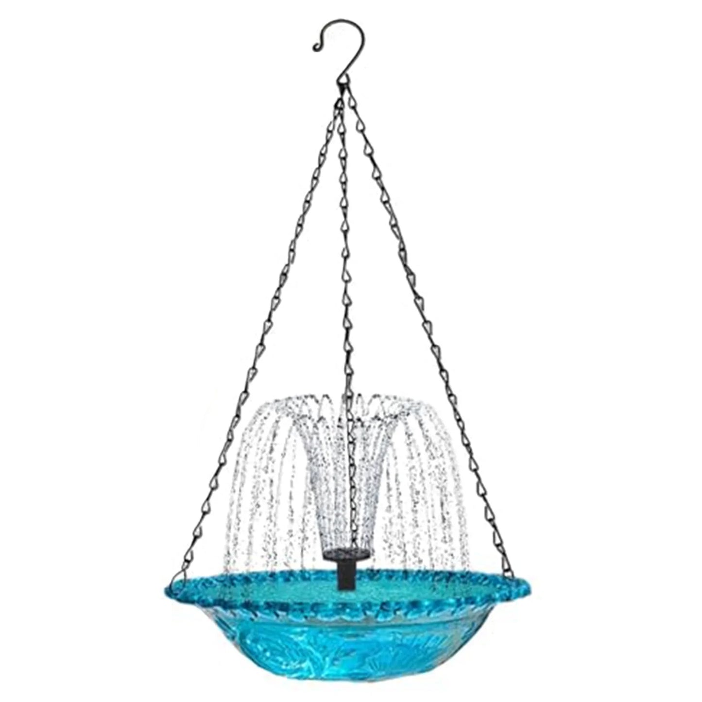 Hanging Solar Bird Bath Fountain With Solar Pump For Garden
