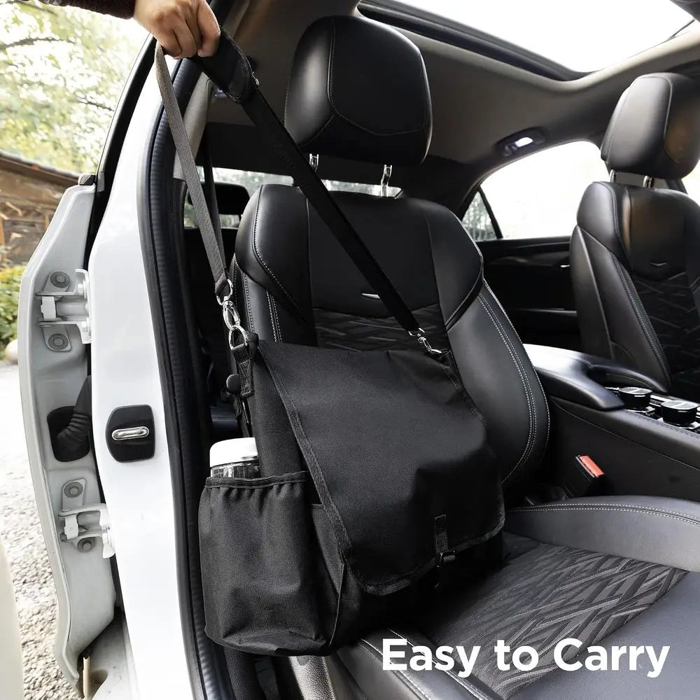 Car Seat Back Organizer With Laptop And Tablet Storage Pockets