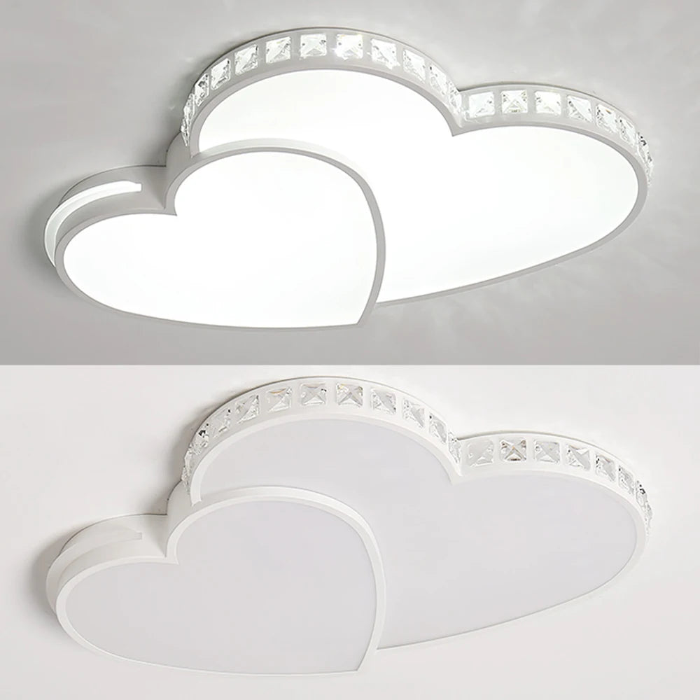 Heart Shaped LED Ceiling Light Flush Mount For Kids Room