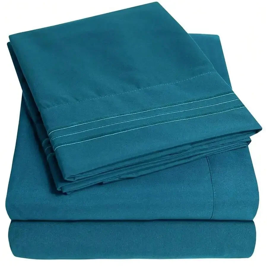 Extra Soft Deep Pocket Bed Sheet Set With Elastic Corners