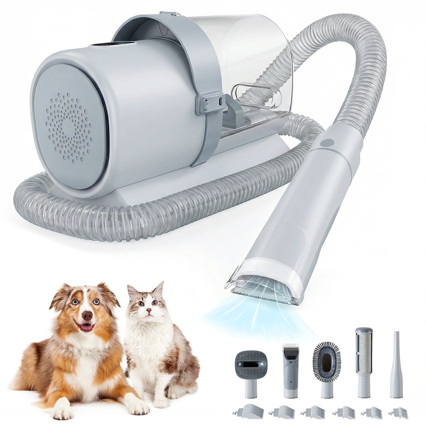 JHK 2.5L Professional Pet Grooming Vacuum Kit With Suction Modes