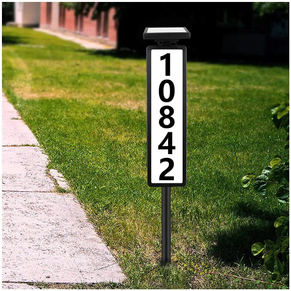 Solar Powered Outdoor Door Sign Lawn Lights Automatic Night Illumination