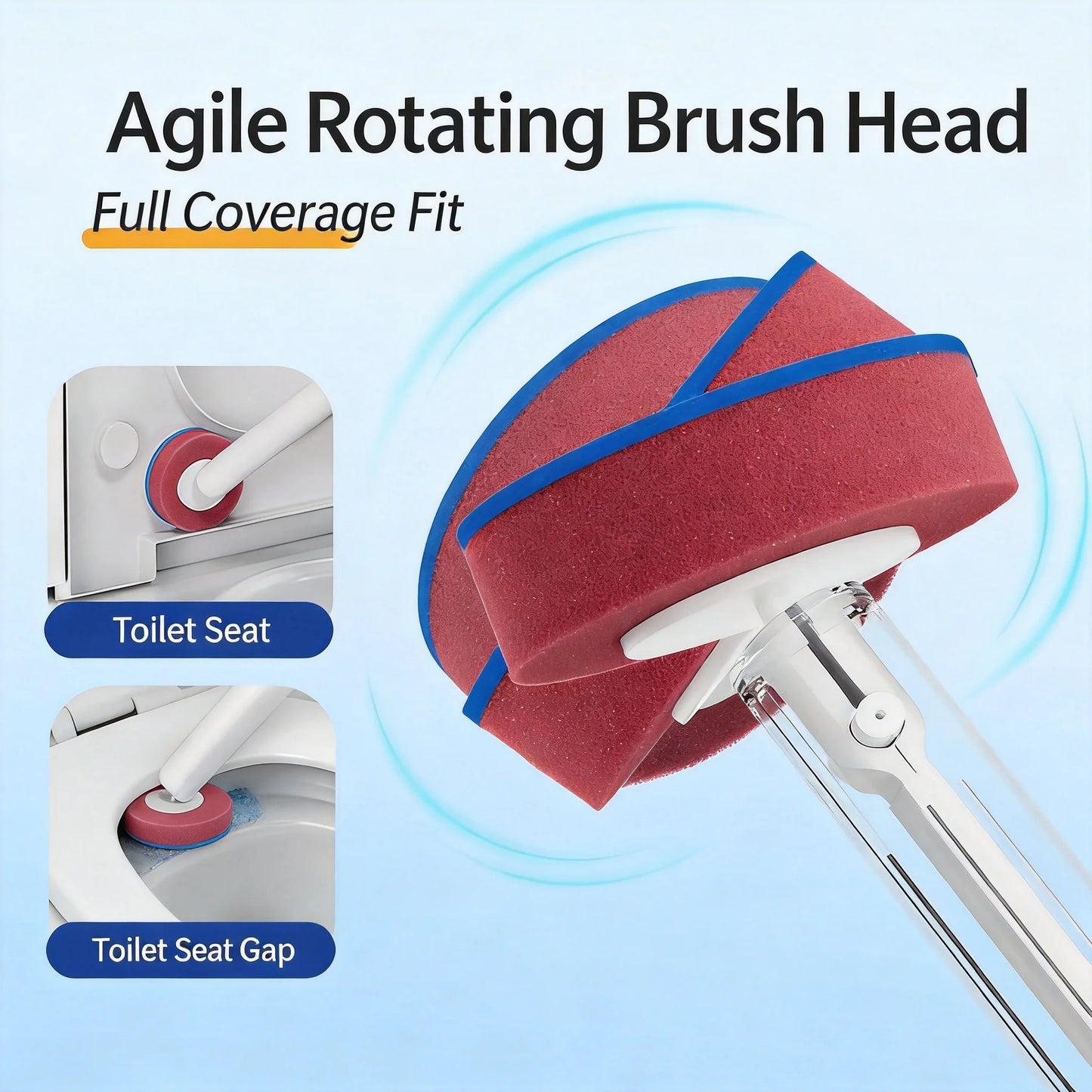Joybos Wall Mounted Toilet Brush Set With 28 Replaceable Heads