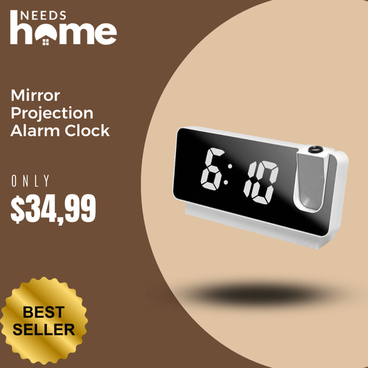 Mirror Projection Alarm Clock