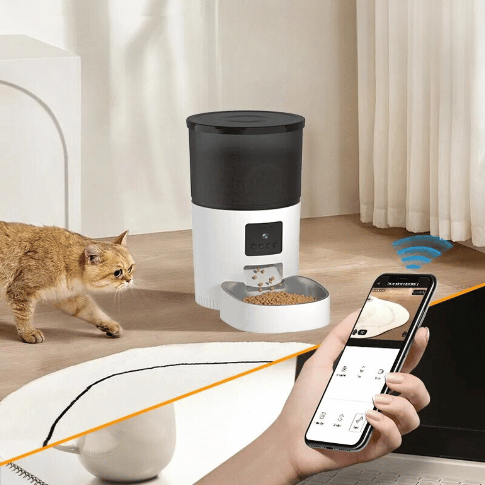 Smart Automatic Pet Feeder with Camera