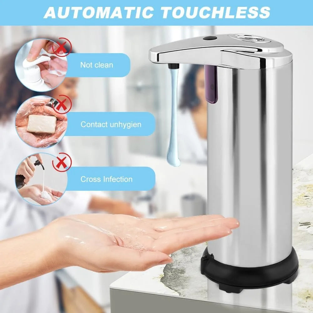 Touchless Infrared Soap Dispenser for Kitchen and Bathroom