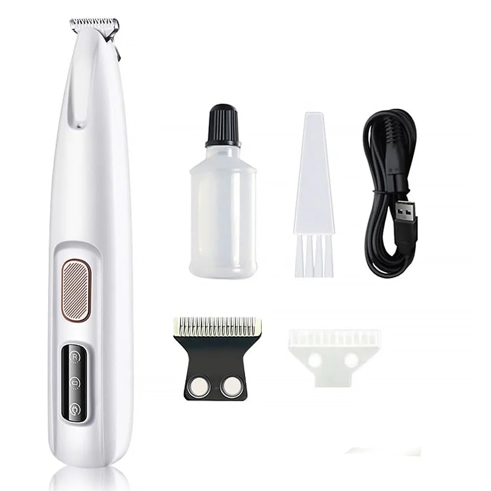 Paw Trimmer Rechargeable Pet Grooming Clippers With LED Light