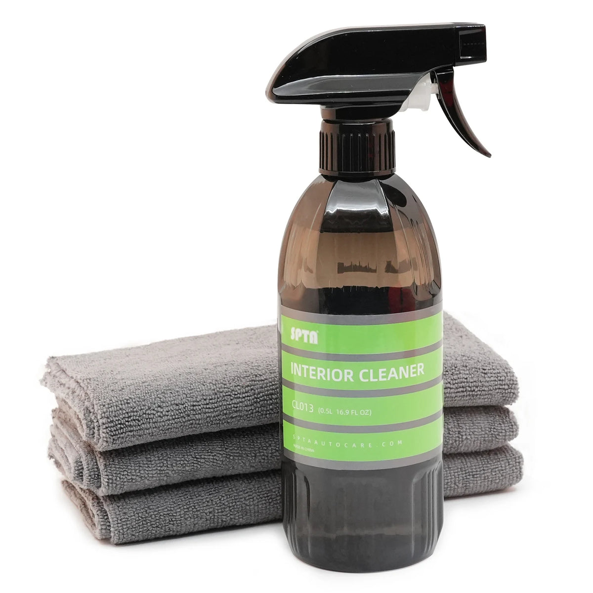SPTA Car Interior Detailing Kit With Cleaner And Microfiber Towels