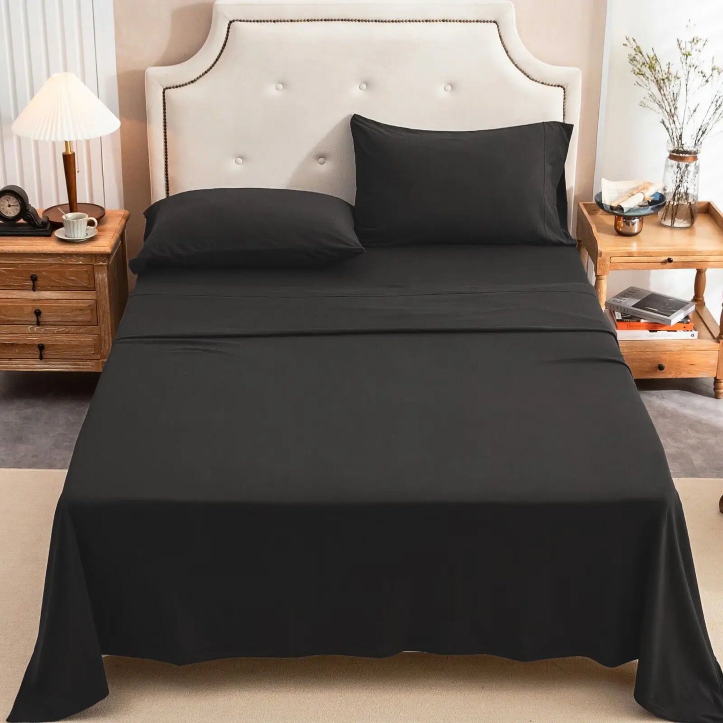 100 Percent Cotton Jersey Knit Sheet Set Ultra Soft DeepPocket