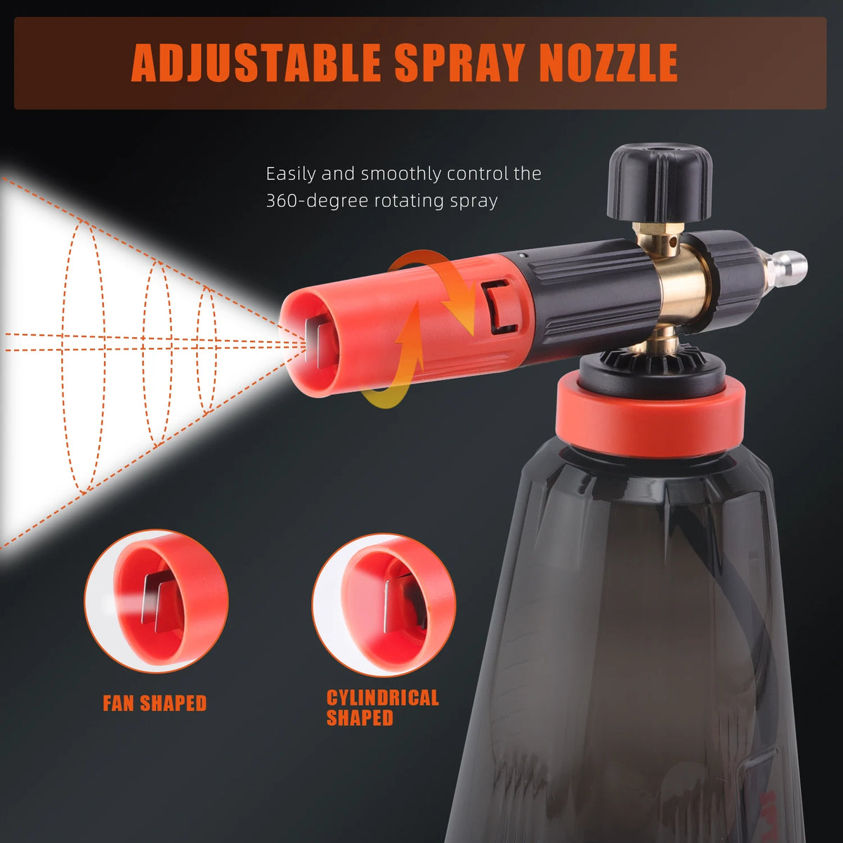 SPTA Car Wash Kit With Foam Cannon And Cleaning Tools