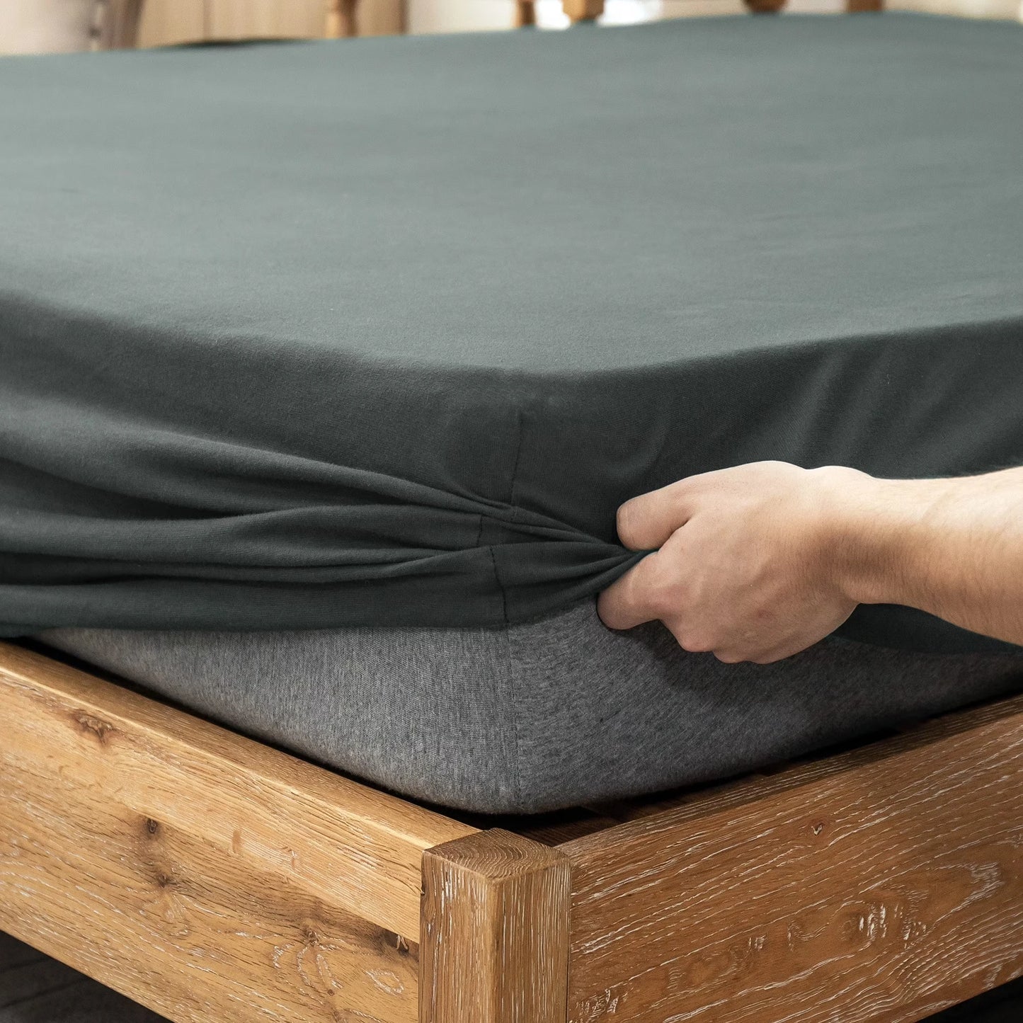 100 Percent Cotton Jersey Knit Sheet Set Ultra Soft DeepPocket