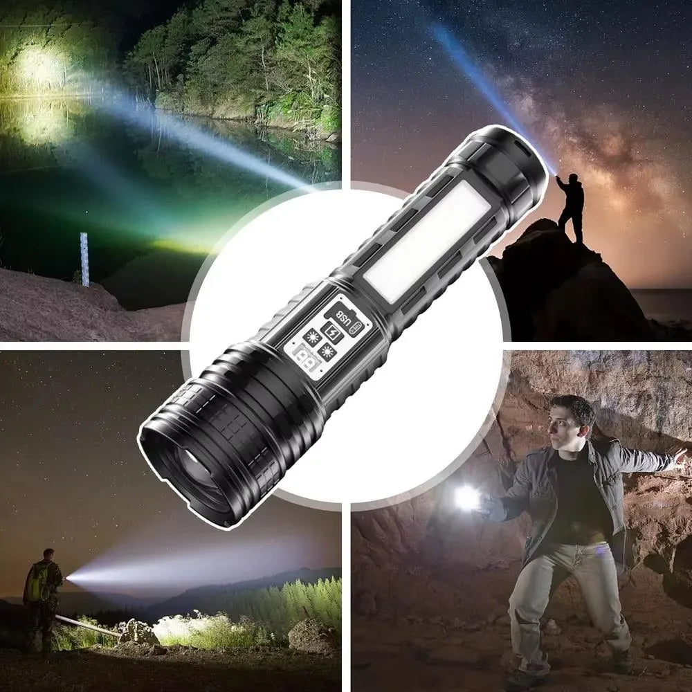 Skywolfeye Long Range LED Flashlight for Outdoor Camping and Hiking