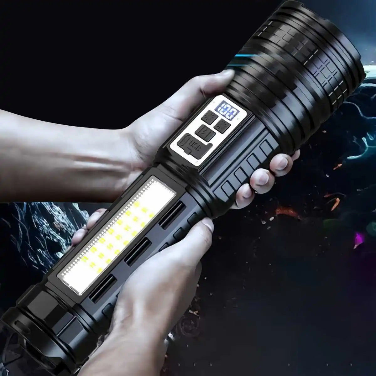 Skywolfeye Long Range LED Flashlight for Outdoor Camping and Hiking