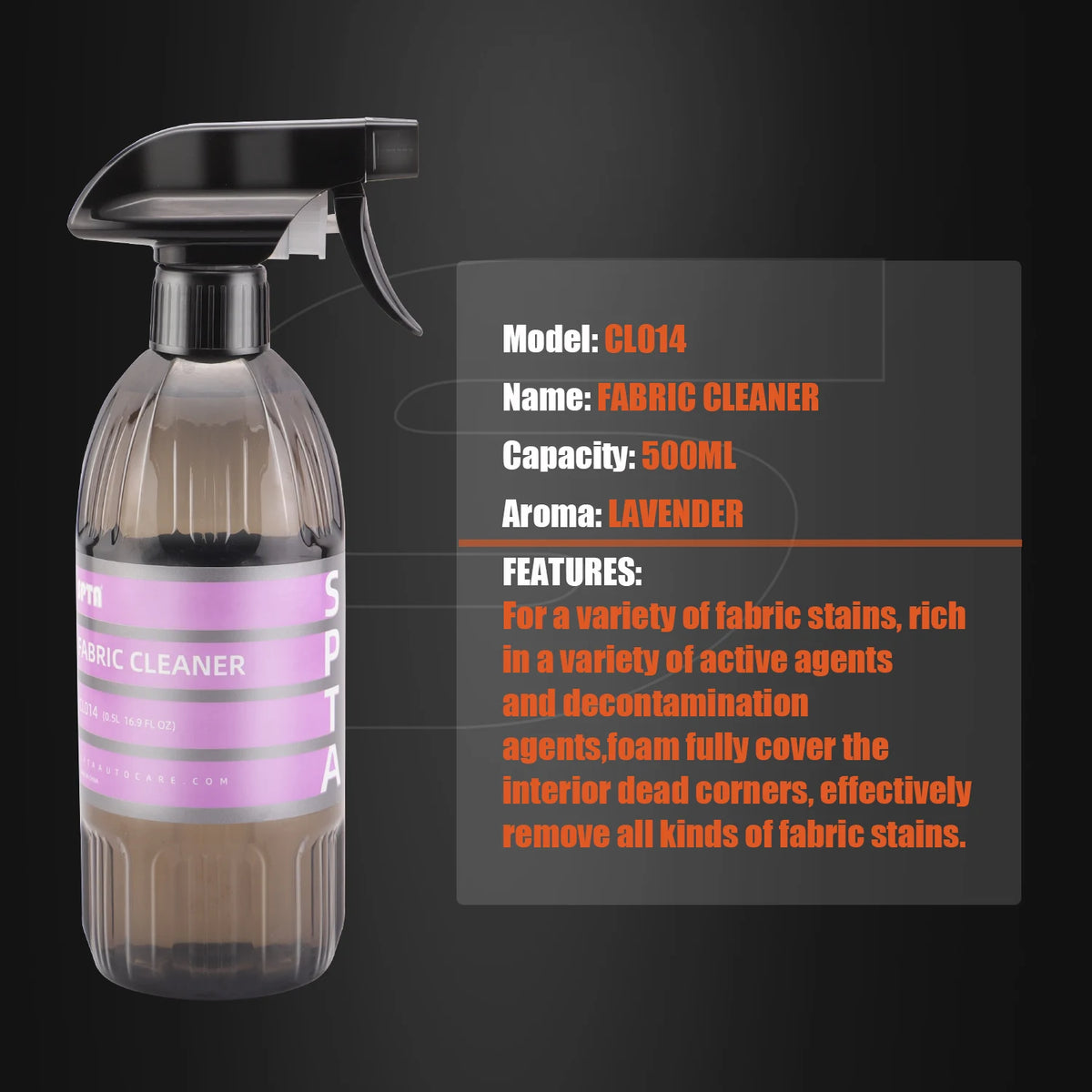 SPTA Car Detailing Kit with Brushes Towels and Leather Care