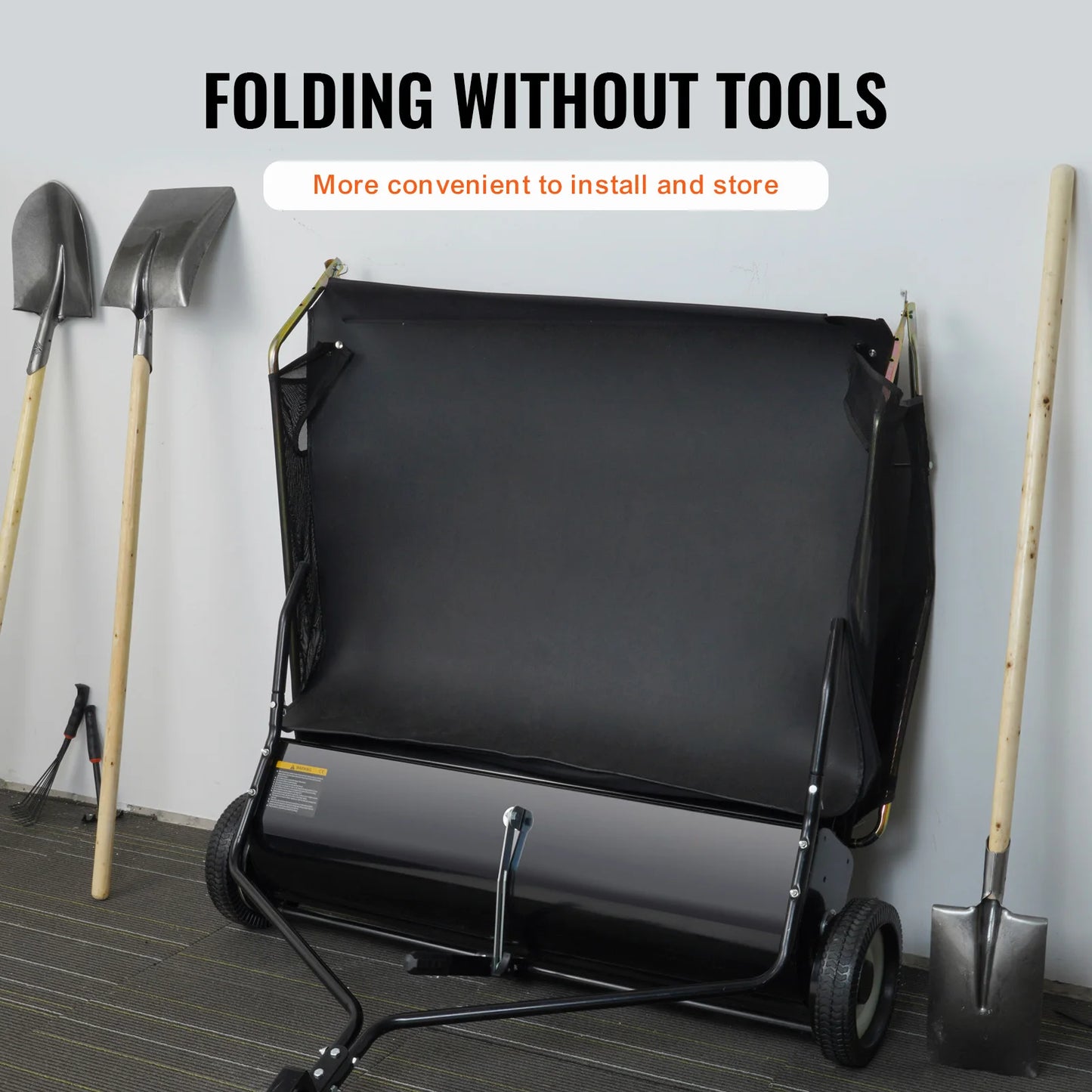 SucceBuy Tow Behind Heavy Duty Lawn Sweeper