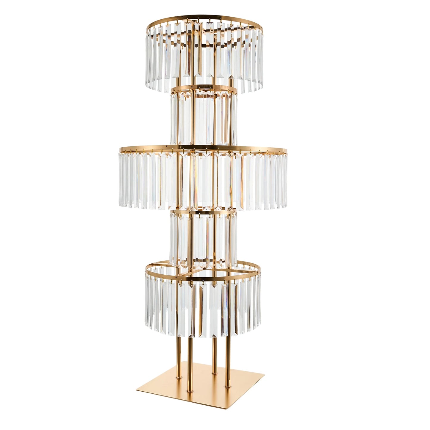 5-Tier Wedding Flower Stand Iron And Acrylic Decor