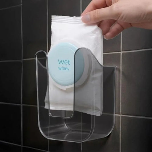 Wall Mounted Flushable Wipes Dispenser And Tissue Box Holder