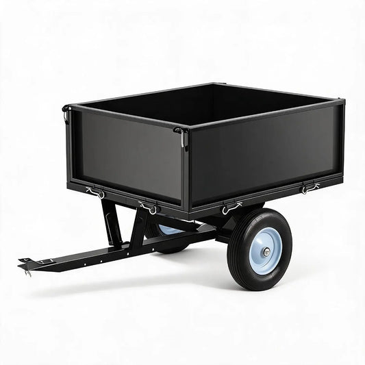 HiMISS 500 Lbs ATV Trailer Dump Cart With Removable Sides