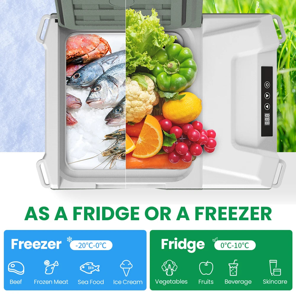 Alpicool NL9 Portable Car Refrigerator 12V 24V Cooler for Camping