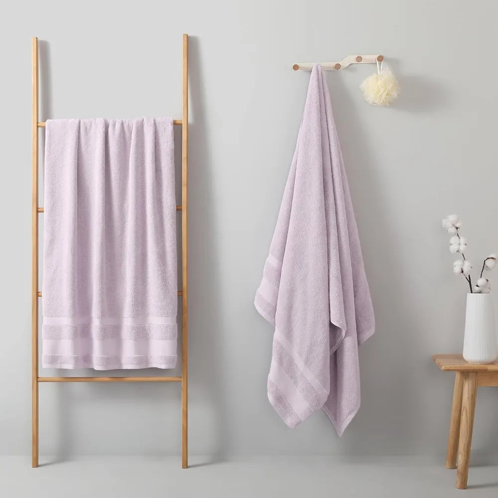 100 Percent Cotton Bath Towels Quick Dry Ultra Soft Absorbent
