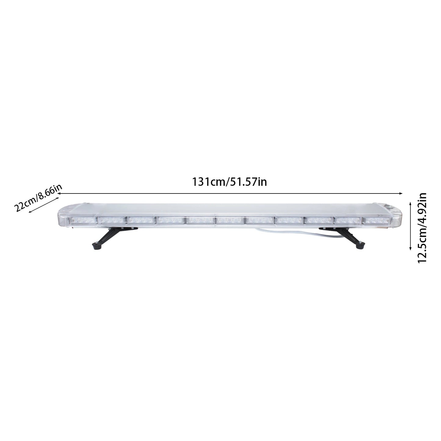 360 Degree Safety Strobe Light Bar With 16 Flash Modes And Remote IP65 Waterproof