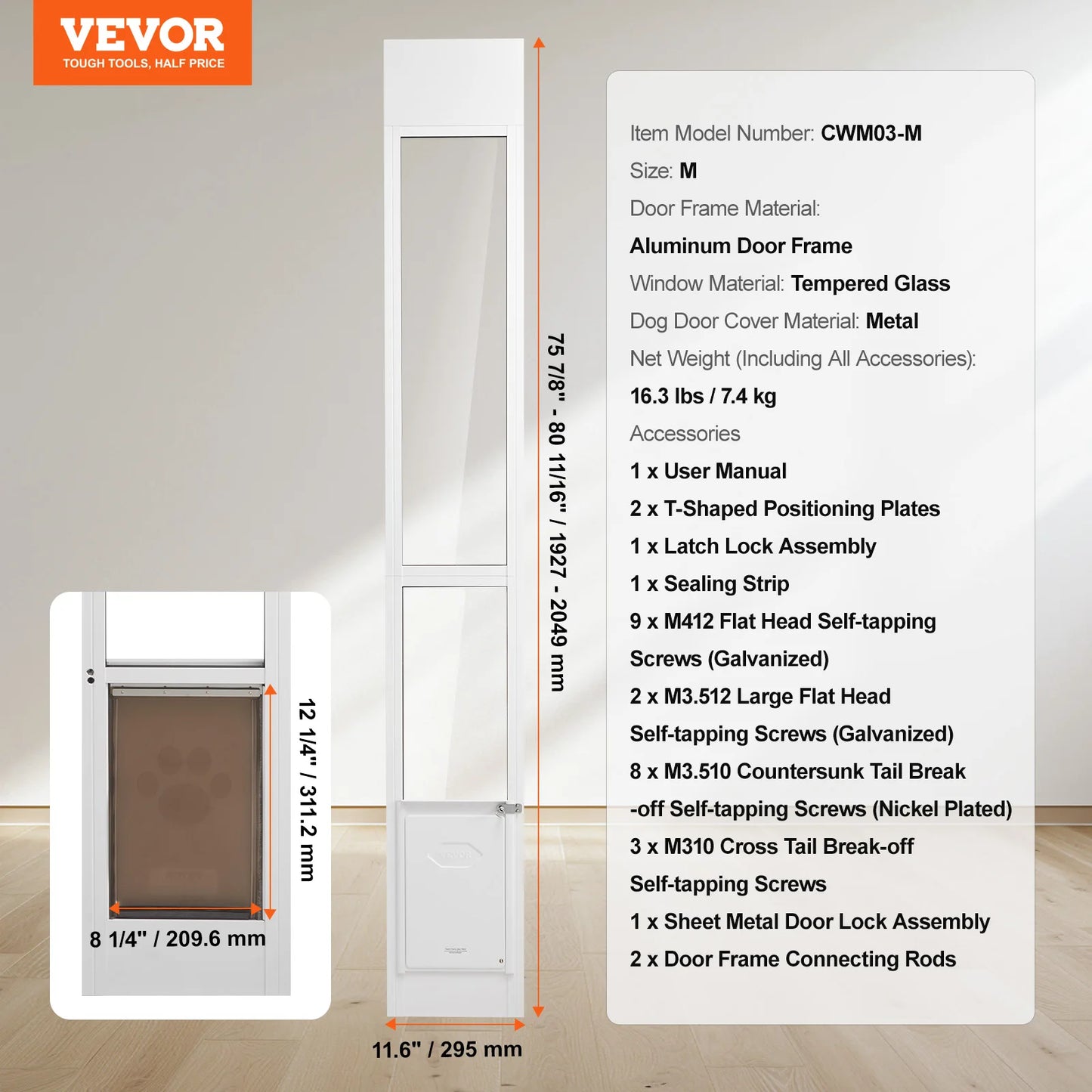 Sliding Glass Dog Door For Pet Access And Easy Use