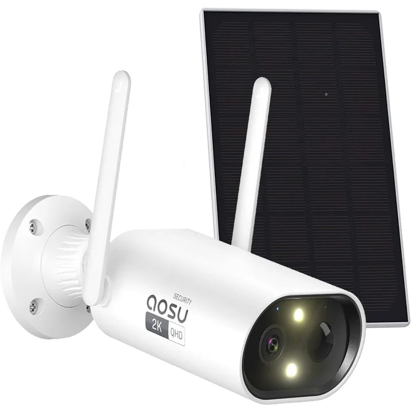AOSU 3MP Solar WiFi Outdoor Battery Security Camera