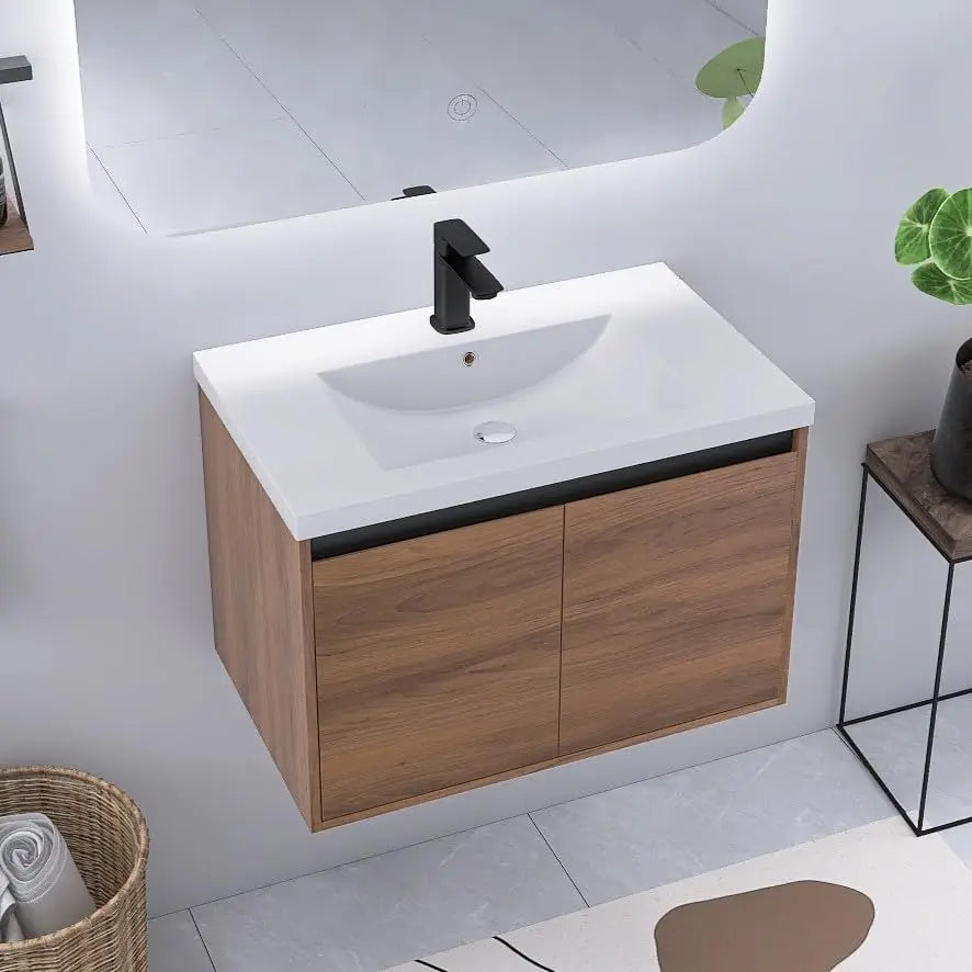 Floating Bathroom Vanity With Sink Wall Mounted Premium Plywood Construction