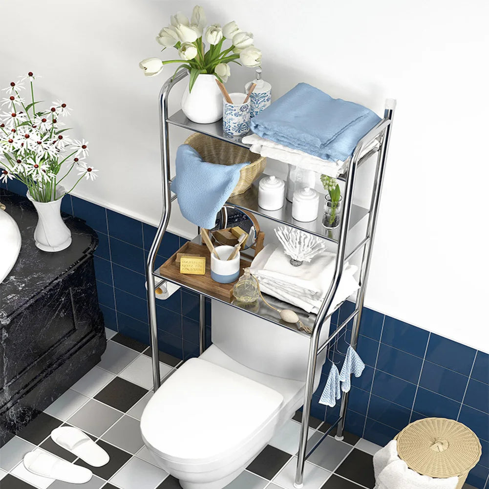 HiMISS Freestanding Over Toilet Storage Shelf Bathroom Organizer Rack
