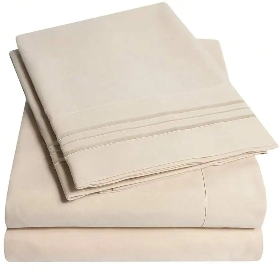 Extra Soft Deep Pocket Bed Sheet Set With Elastic Corners