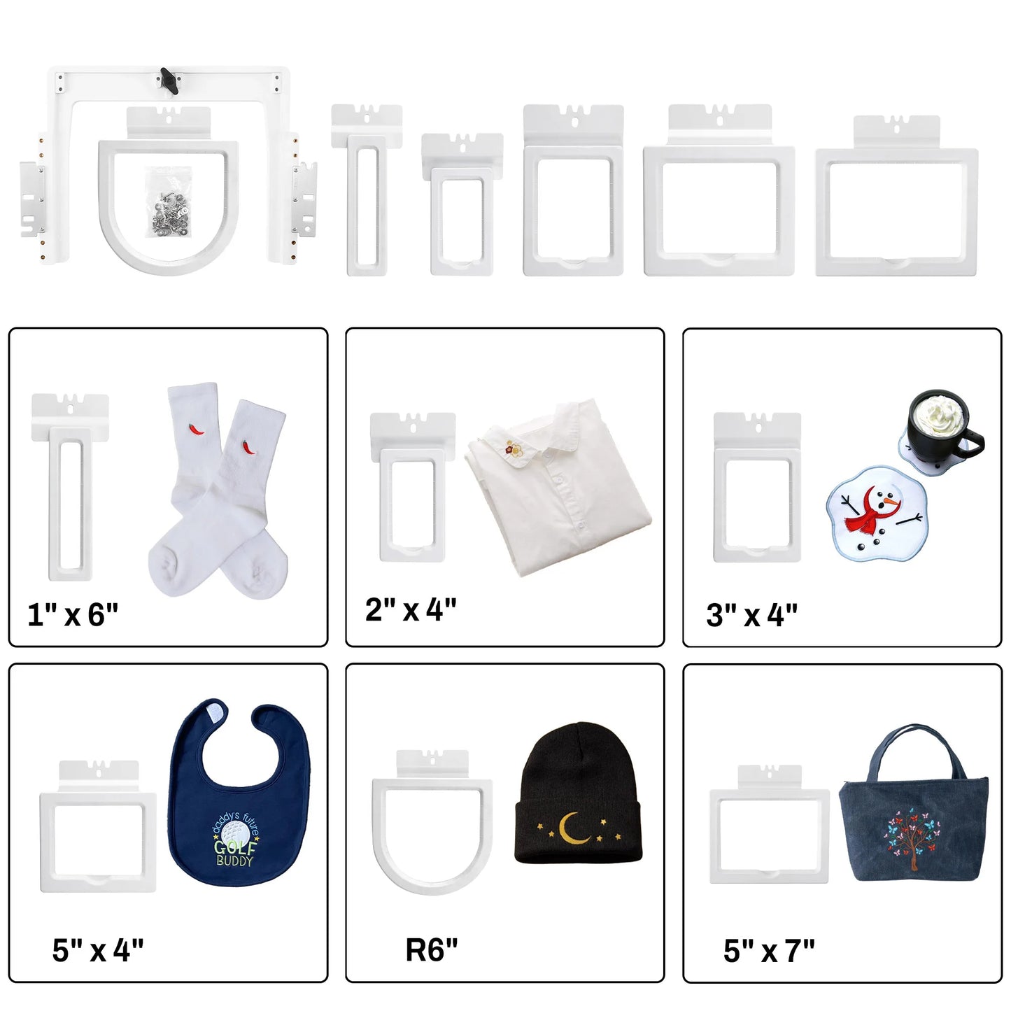 Strong Magnetic Embroidery Hoops Kit For Industrial Machines