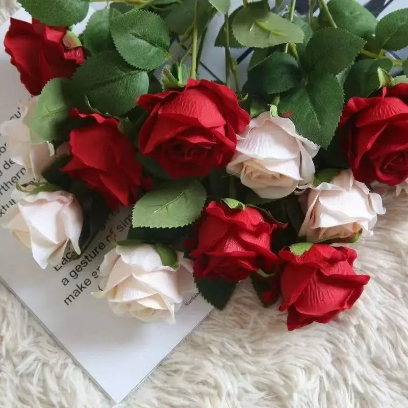 Artificial Roses Realistic Flowers For Wedding And Home Decor
