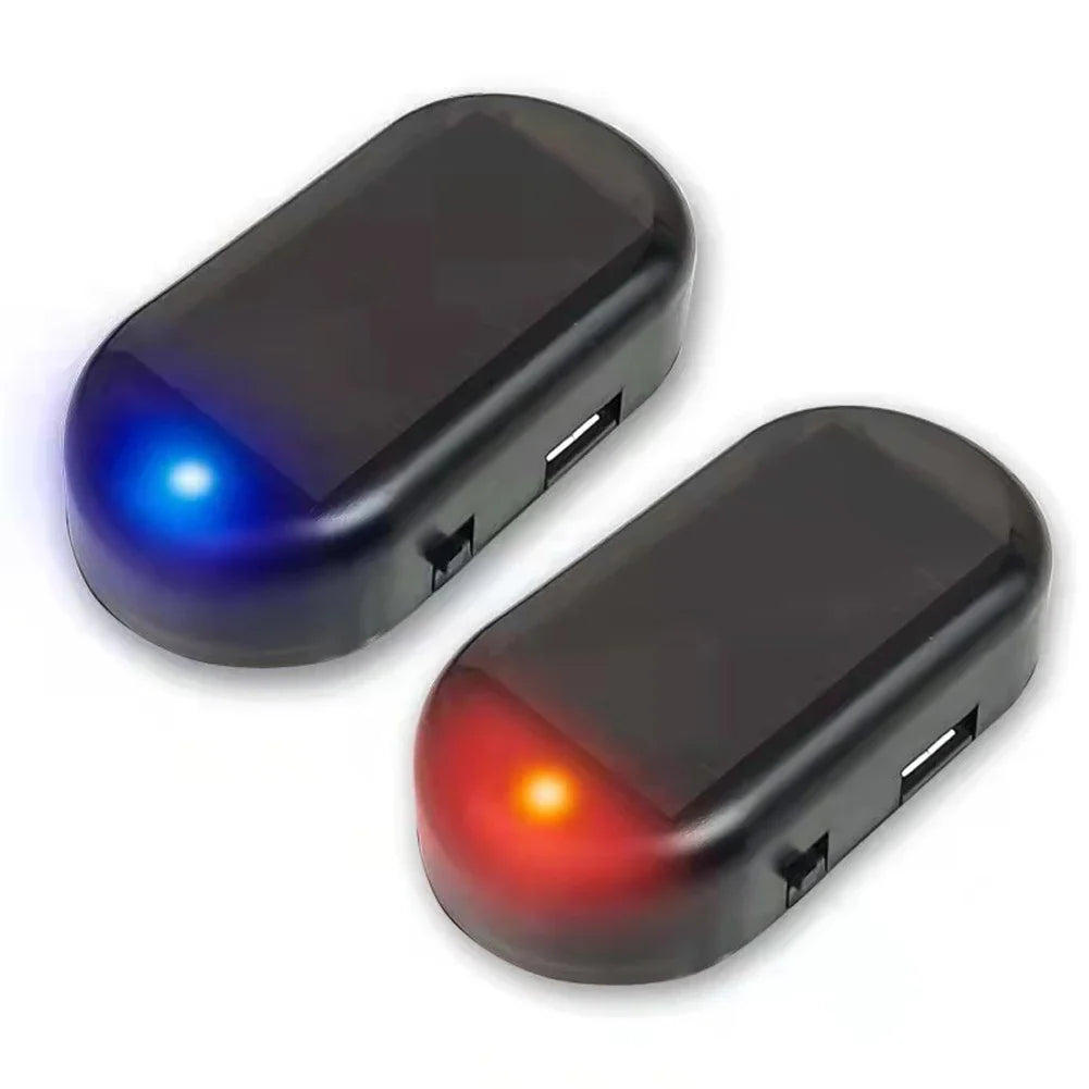 Solar Powered Simulated Dummy Alarm With Super Bright LED Lamp