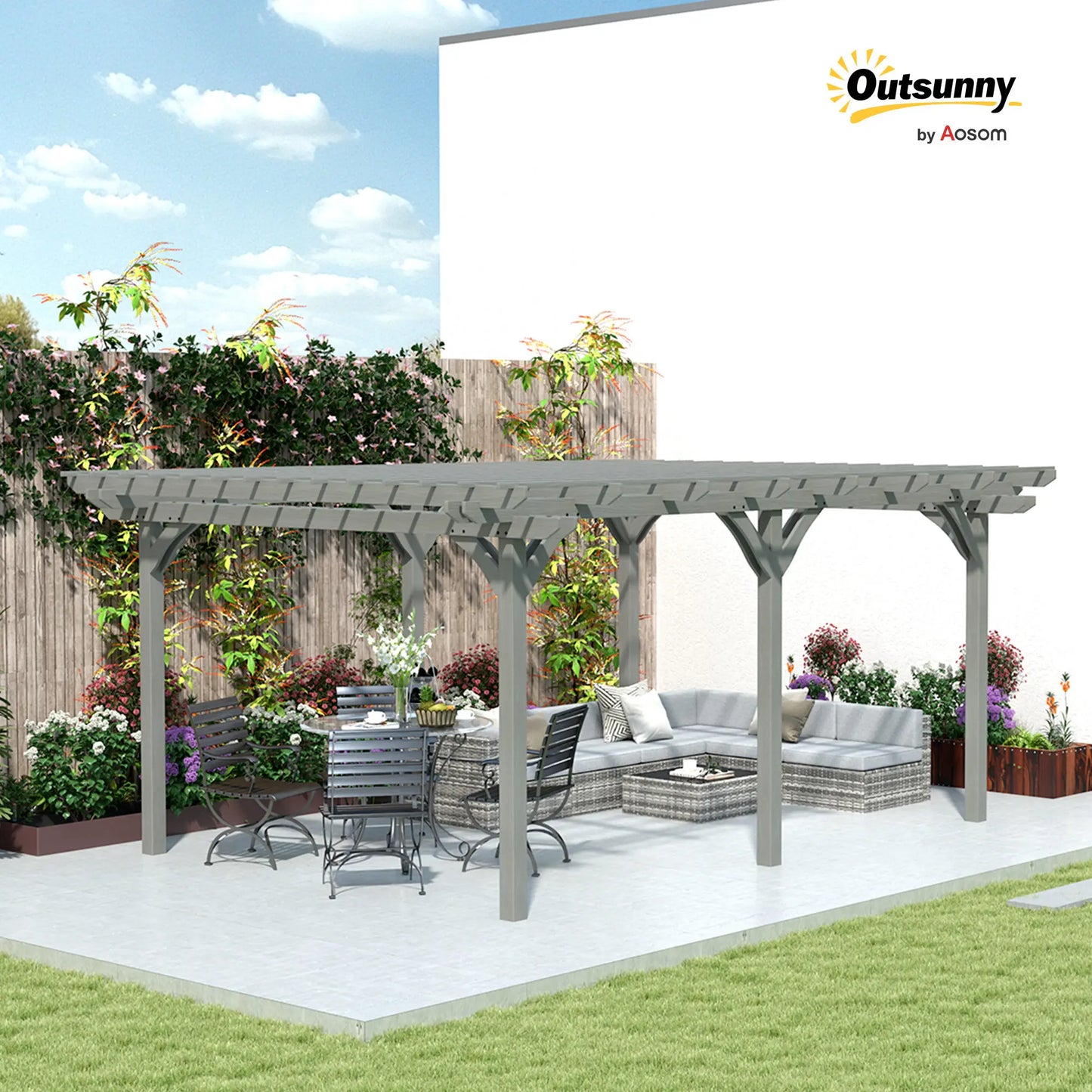 Wooden Pergola Gazebo For Outdoor Use With Stable Construction