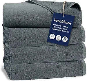 Turkish Cotton Bath Towel Set Super-Plush Four Towels Absorbent