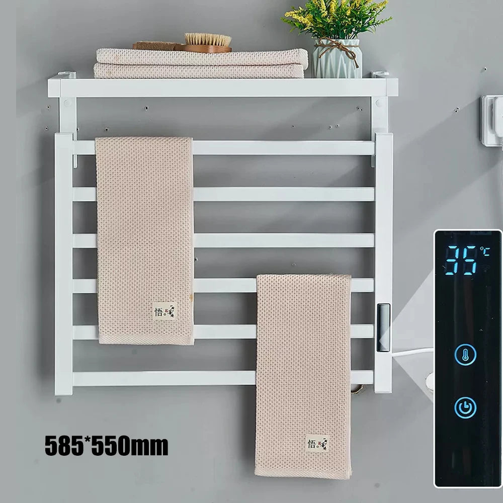 Onyzpily Electric Heated Towel Rack With Digital Touch Thermostat
